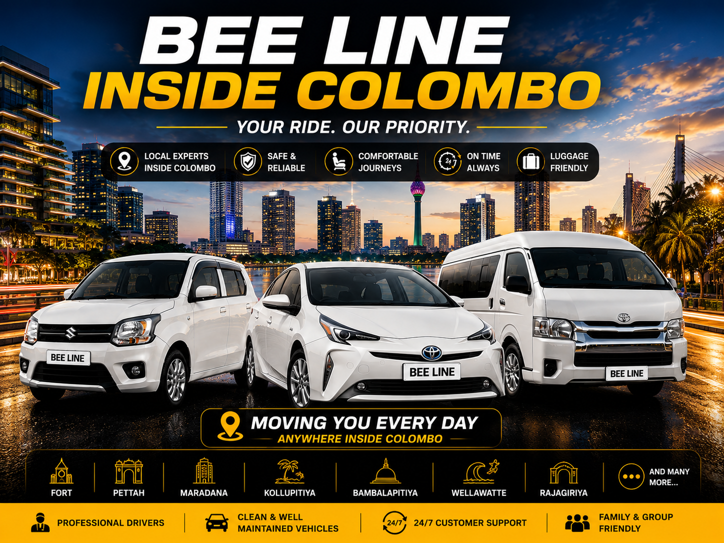 Outside Colombo
